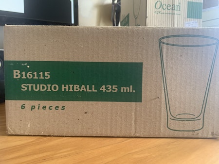 6 Pack Studio HiBall Glass 435ml  (B16115) - 