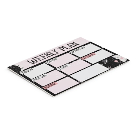 A2 Desk Planner - 50 pages - MOQ 125 units - includes edge to edge, full colour print