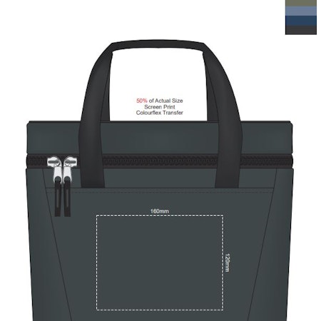 Cooler Bag - Caspian - Print placement template