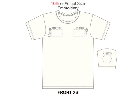 Element Unisex T-Shirt - Available positions for EMBROIDERY