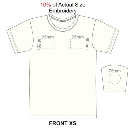 Element Unisex T-Shirt - Available positions for EMBROIDERY