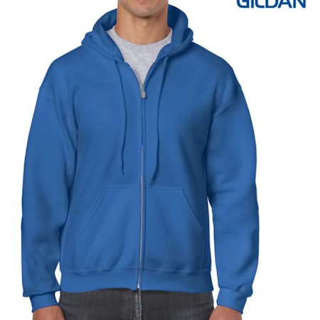 Gildan Heavy Blend Adult Full Zip Hooded Sweatshirt - Royal