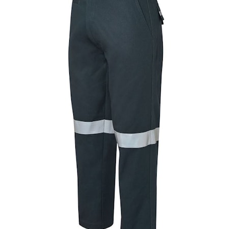 JB'S MERCERISED WORK TROUSER WITH REFLECTIVE TAPE - Green