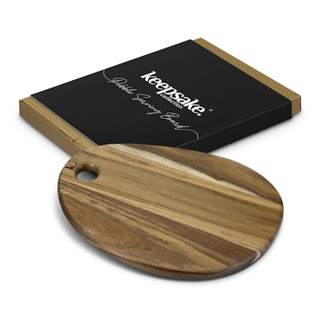 Serving Board - Keepsake Pebble - 10 Piece - Laser Engraved 60x30mm
