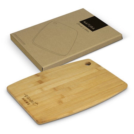 Serving Board NATURA Bamboo Board - 10 Piece - One colour print 65x30mm OR 50x50mm