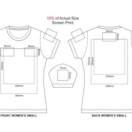SOLS Pioneer Womens Organic T-Shirt - Print Positions (Screen Print and Full Colour only. Limits apply to Embroidery)