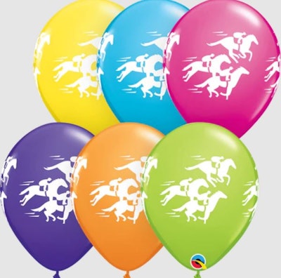 Melbourne Cup Race Horse Balloons 25pack