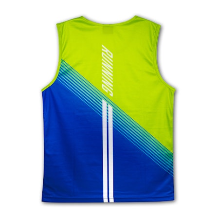Custom Mens Sports Singlet - Sublimation Printed - Back of Singlet - brand it your way! 