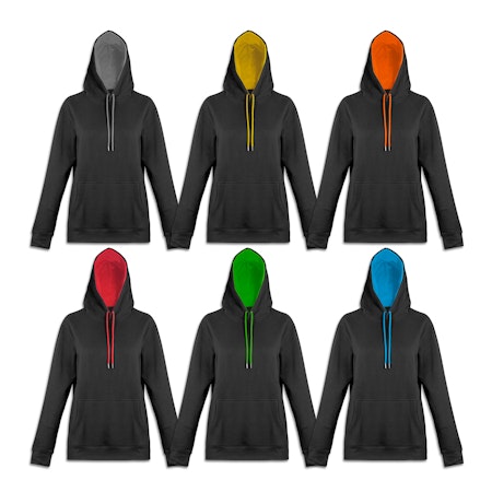 TRENDSWEAR Studio Contrast Hooded Sweatshirt - Unisex - colour options