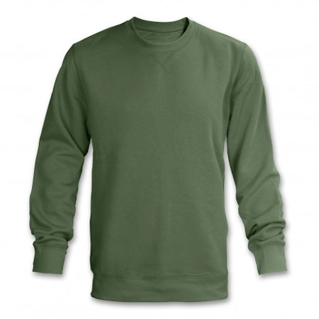 Classic Crew neck Sweatshirt - Unisex - Olive