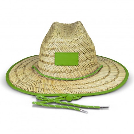 Wide Brim Straw Hat - Light Green
